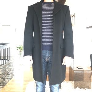 Fendi Men’s Wool and Cashmere Overcoat Size Small